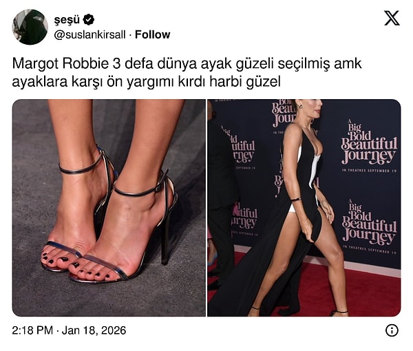 3 kez dunya ayak guzeli secilen margot robbienin ayaklari sosyal medyada gundem oldu 3