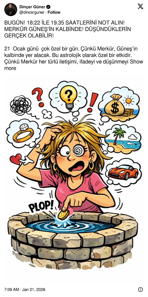 astrolog dincer guner dilek saati verdi bu saat araliginda dusundukleriniz gerceklesebilir 1 953tBC6h