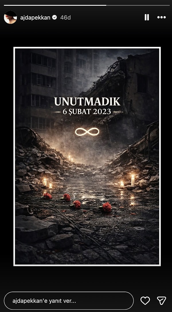 6 Şubat Deprem Felaketinin Yıl Dönümünde Ünlülerin Paylaşımları 13 6 subat deprem felaketinin yil donumunde unlulerin paylasimlari 12 NgmwkyVt