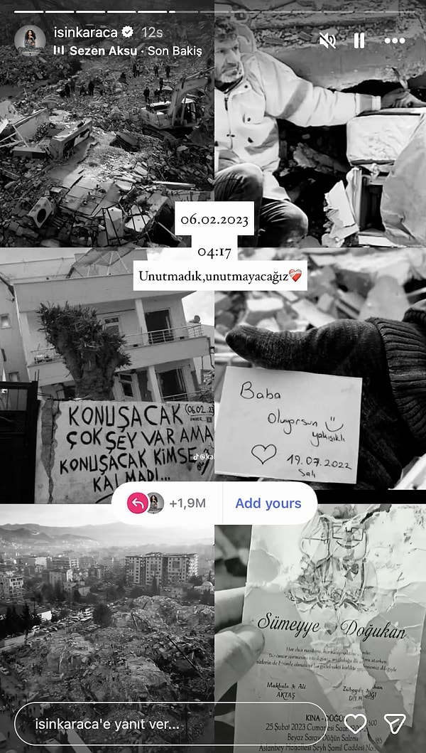 6 Şubat Deprem Felaketinin Yıl Dönümünde Ünlülerin Paylaşımları 16 6 subat deprem felaketinin yil donumunde unlulerin paylasimlari 15 8TGruECk