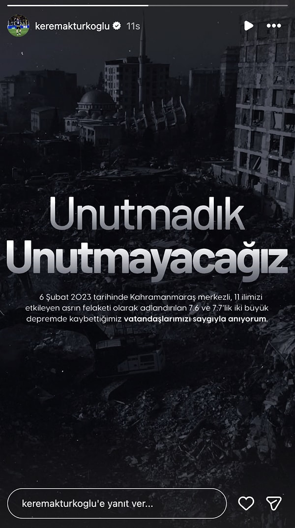 6 Şubat Deprem Felaketinin Yıl Dönümünde Ünlülerin Paylaşımları 17 6 subat deprem felaketinin yil donumunde unlulerin paylasimlari 16 YTGkVTJs